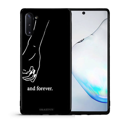 Θήκη Αγίου Βαλεντίνου Samsung Note 10 Always & Forever 2 από τη Smartfits με σχέδιο στο πίσω μέρος και μαύρο περίβλημα | Samsung Note 10 Always & Forever 2 case with colorful back and black bezels