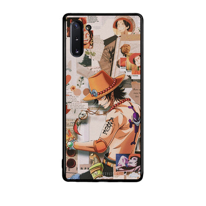 Samsung Note 10 Anime Collage θήκη από τη Smartfits με σχέδιο στο πίσω μέρος και μαύρο περίβλημα | Smartphone case with colorful back and black bezels by Smartfits