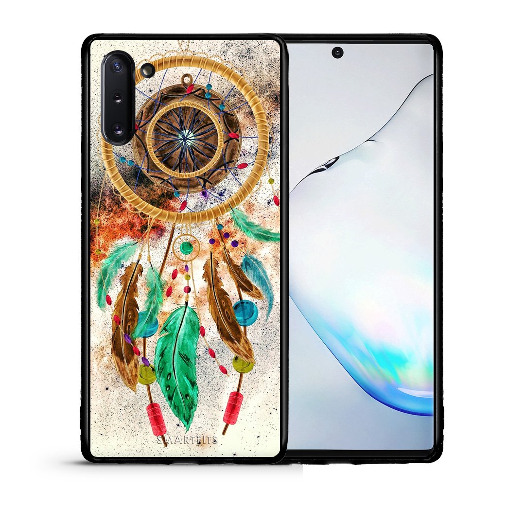 Θήκη Samsung Note 10 DreamCatcher Boho από τη Smartfits με σχέδιο στο πίσω μέρος και μαύρο περίβλημα | Samsung Note 10 DreamCatcher Boho case with colorful back and black bezels