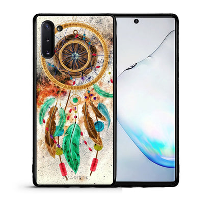 Θήκη Samsung Note 10 DreamCatcher Boho από τη Smartfits με σχέδιο στο πίσω μέρος και μαύρο περίβλημα | Samsung Note 10 DreamCatcher Boho case with colorful back and black bezels