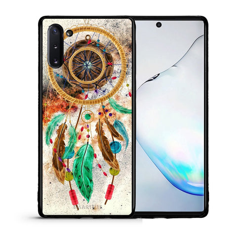 Θήκη Samsung Note 10 DreamCatcher Boho από τη Smartfits με σχέδιο στο πίσω μέρος και μαύρο περίβλημα | Samsung Note 10 DreamCatcher Boho case with colorful back and black bezels