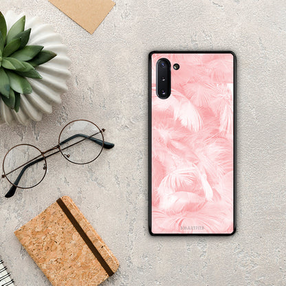 Boho Pink Feather - Samsung Galaxy Note 10 θήκη