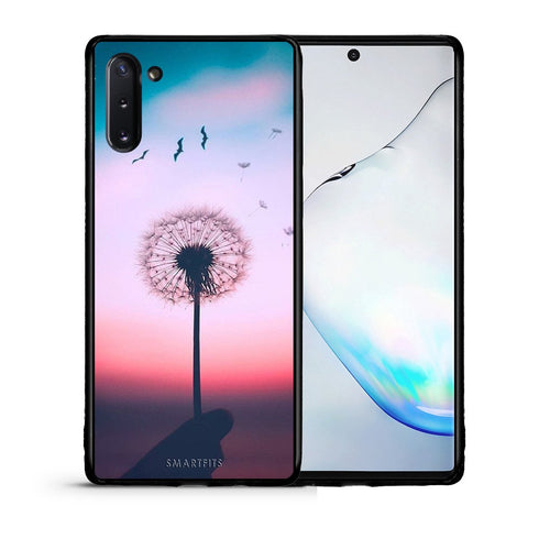 Θήκη Samsung Note 10 Wish Boho από τη Smartfits με σχέδιο στο πίσω μέρος και μαύρο περίβλημα | Samsung Note 10 Wish Boho case with colorful back and black bezels