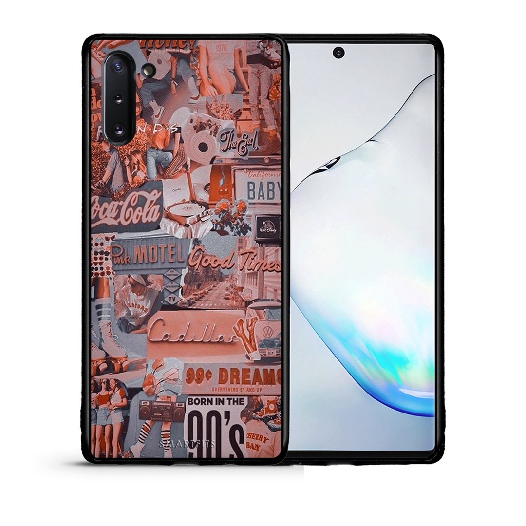Θήκη Samsung Note 10 Born In 90s από τη Smartfits με σχέδιο στο πίσω μέρος και μαύρο περίβλημα | Samsung Note 10 Born In 90s case with colorful back and black bezels