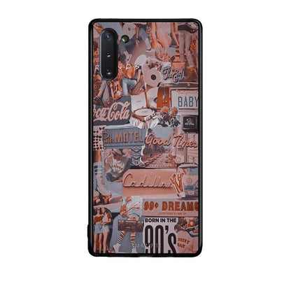 Samsung Note 10 Born In 90s θήκη από τη Smartfits με σχέδιο στο πίσω μέρος και μαύρο περίβλημα | Smartphone case with colorful back and black bezels by Smartfits