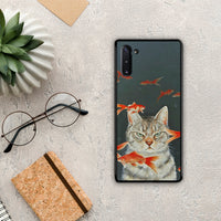 Thumbnail for Cat Goldfish - Samsung Galaxy Note 10 θήκη