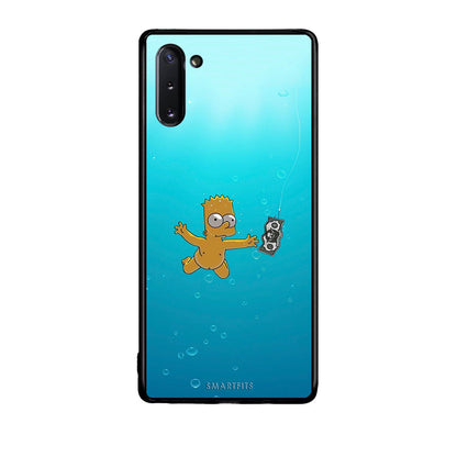 Samsung Note 10 Chasing Money θήκη από τη Smartfits με σχέδιο στο πίσω μέρος και μαύρο περίβλημα | Smartphone case with colorful back and black bezels by Smartfits