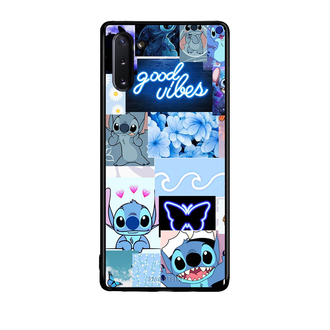 Samsung Note 10 Collage Good Vibes Θήκη Αγίου Βαλεντίνου από τη Smartfits με σχέδιο στο πίσω μέρος και μαύρο περίβλημα | Smartphone case with colorful back and black bezels by Smartfits