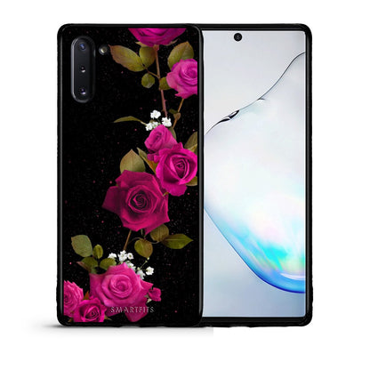 Θήκη Samsung Note 10 Red Roses Flower από τη Smartfits με σχέδιο στο πίσω μέρος και μαύρο περίβλημα | Samsung Note 10 Red Roses Flower case with colorful back and black bezels