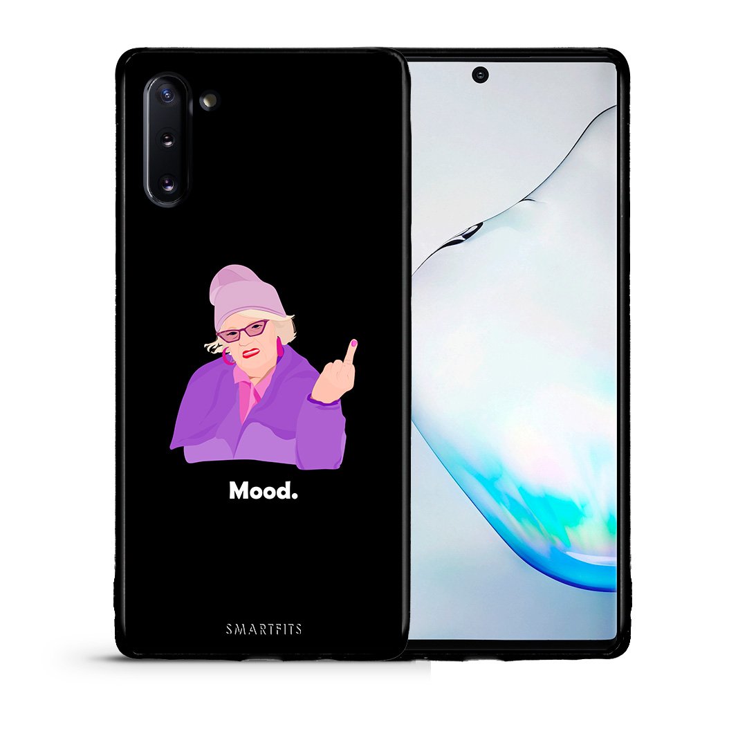 Θήκη Samsung Note 10 Grandma Mood Black από τη Smartfits με σχέδιο στο πίσω μέρος και μαύρο περίβλημα | Samsung Note 10 Grandma Mood Black case with colorful back and black bezels