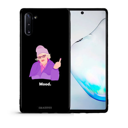Θήκη Samsung Note 10 Grandma Mood Black από τη Smartfits με σχέδιο στο πίσω μέρος και μαύρο περίβλημα | Samsung Note 10 Grandma Mood Black case with colorful back and black bezels