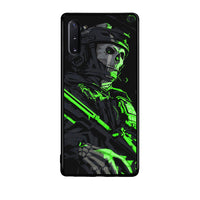 Thumbnail for Samsung Note 10 Green Soldier Θήκη Αγίου Βαλεντίνου από τη Smartfits με σχέδιο στο πίσω μέρος και μαύρο περίβλημα | Smartphone case with colorful back and black bezels by Smartfits