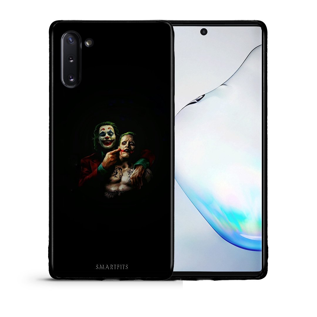 Θήκη Samsung Note 10 Clown Hero από τη Smartfits με σχέδιο στο πίσω μέρος και μαύρο περίβλημα | Samsung Note 10 Clown Hero case with colorful back and black bezels