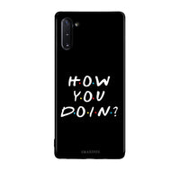 Thumbnail for Samsung Note 10 How You Doin θήκη από τη Smartfits με σχέδιο στο πίσω μέρος και μαύρο περίβλημα | Smartphone case with colorful back and black bezels by Smartfits
