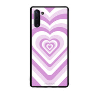 Thumbnail for Samsung Note 10 Lilac Hearts θήκη από τη Smartfits με σχέδιο στο πίσω μέρος και μαύρο περίβλημα | Smartphone case with colorful back and black bezels by Smartfits