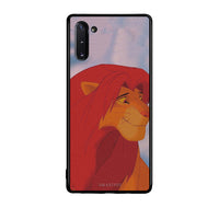 Thumbnail for Samsung Note 10 Lion Love 1 Θήκη Αγίου Βαλεντίνου από τη Smartfits με σχέδιο στο πίσω μέρος και μαύρο περίβλημα | Smartphone case with colorful back and black bezels by Smartfits