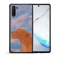 Thumbnail for Θήκη Αγίου Βαλεντίνου Samsung Note 10 Lion Love 2 από τη Smartfits με σχέδιο στο πίσω μέρος και μαύρο περίβλημα | Samsung Note 10 Lion Love 2 case with colorful back and black bezels