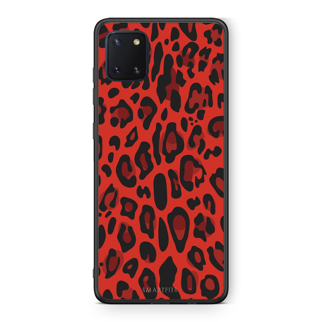 4 - Samsung Note 10 Lite Red Leopard Animal case, cover, bumper