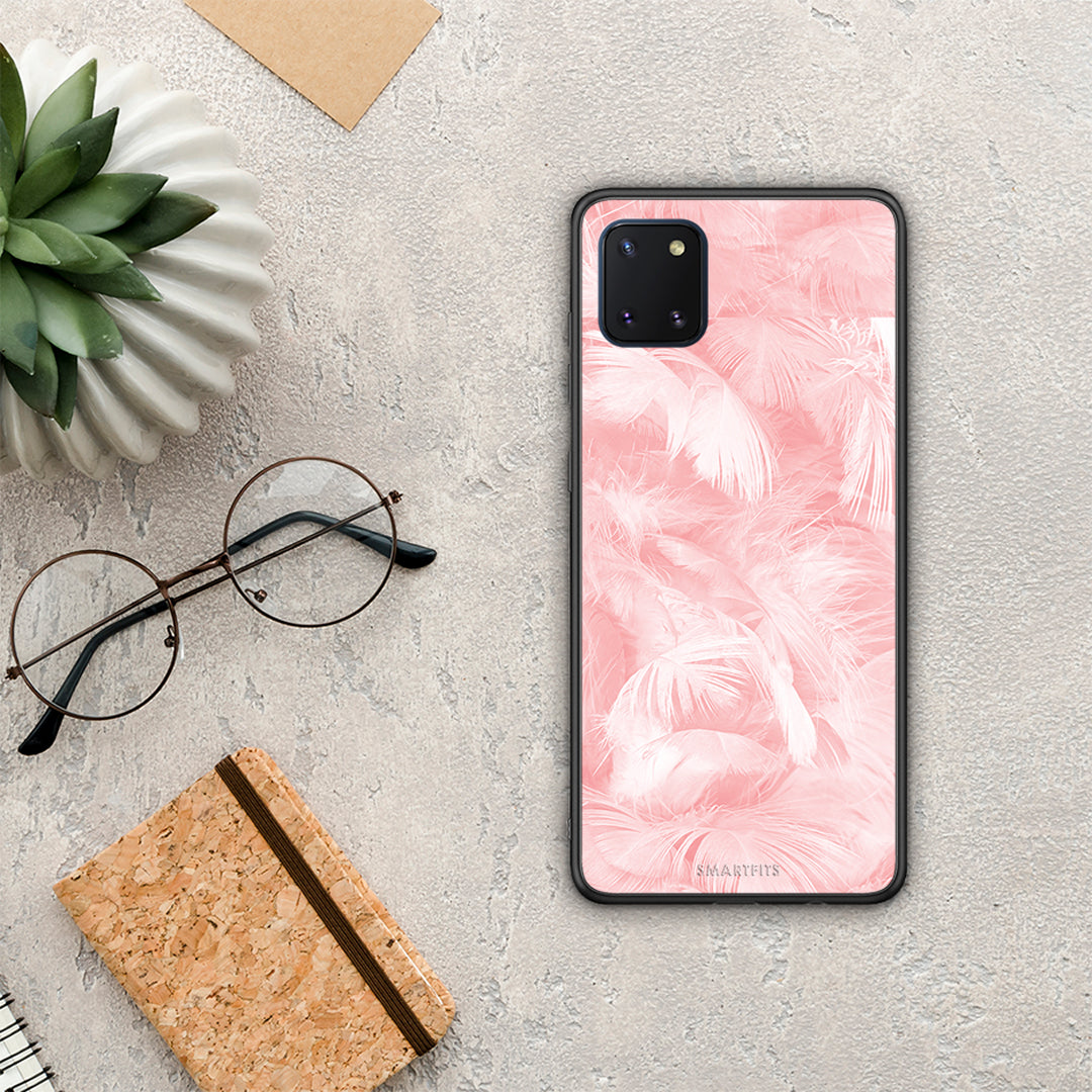 Boho Pink Feather - Samsung Galaxy Note 10 Lite θήκη