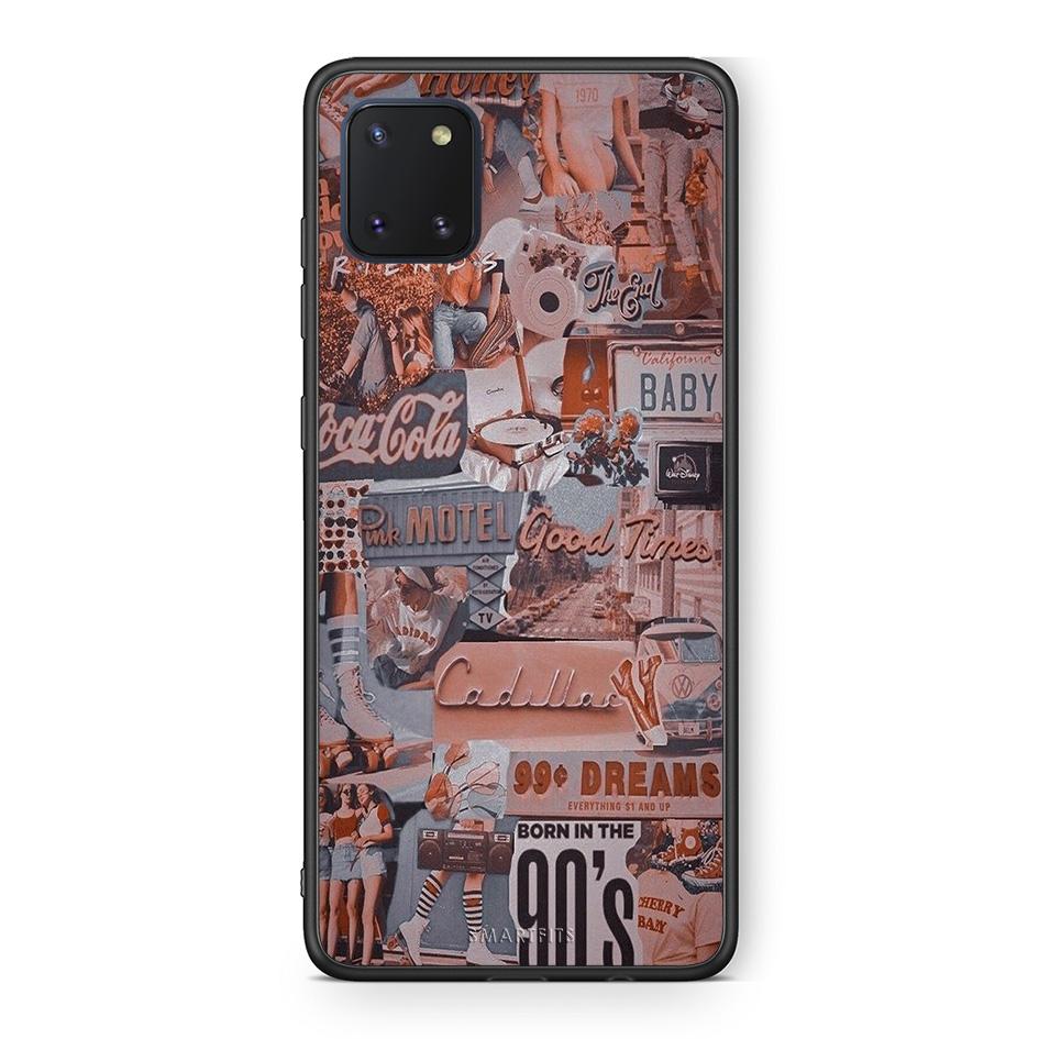 Samsung Note 10 Lite Born In 90s θήκη από τη Smartfits με σχέδιο στο πίσω μέρος και μαύρο περίβλημα | Smartphone case with colorful back and black bezels by Smartfits