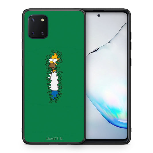 Θήκη Αγίου Βαλεντίνου Samsung Note 10 Lite Bush Man από τη Smartfits με σχέδιο στο πίσω μέρος και μαύρο περίβλημα | Samsung Note 10 Lite Bush Man case with colorful back and black bezels