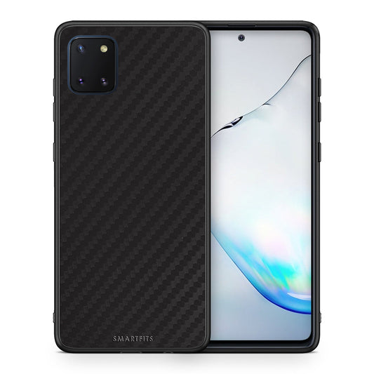 Θήκη Samsung Note 10 Lite Carbon Black από τη Smartfits με σχέδιο στο πίσω μέρος και μαύρο περίβλημα | Samsung Note 10 Lite Carbon Black case with colorful back and black bezels
