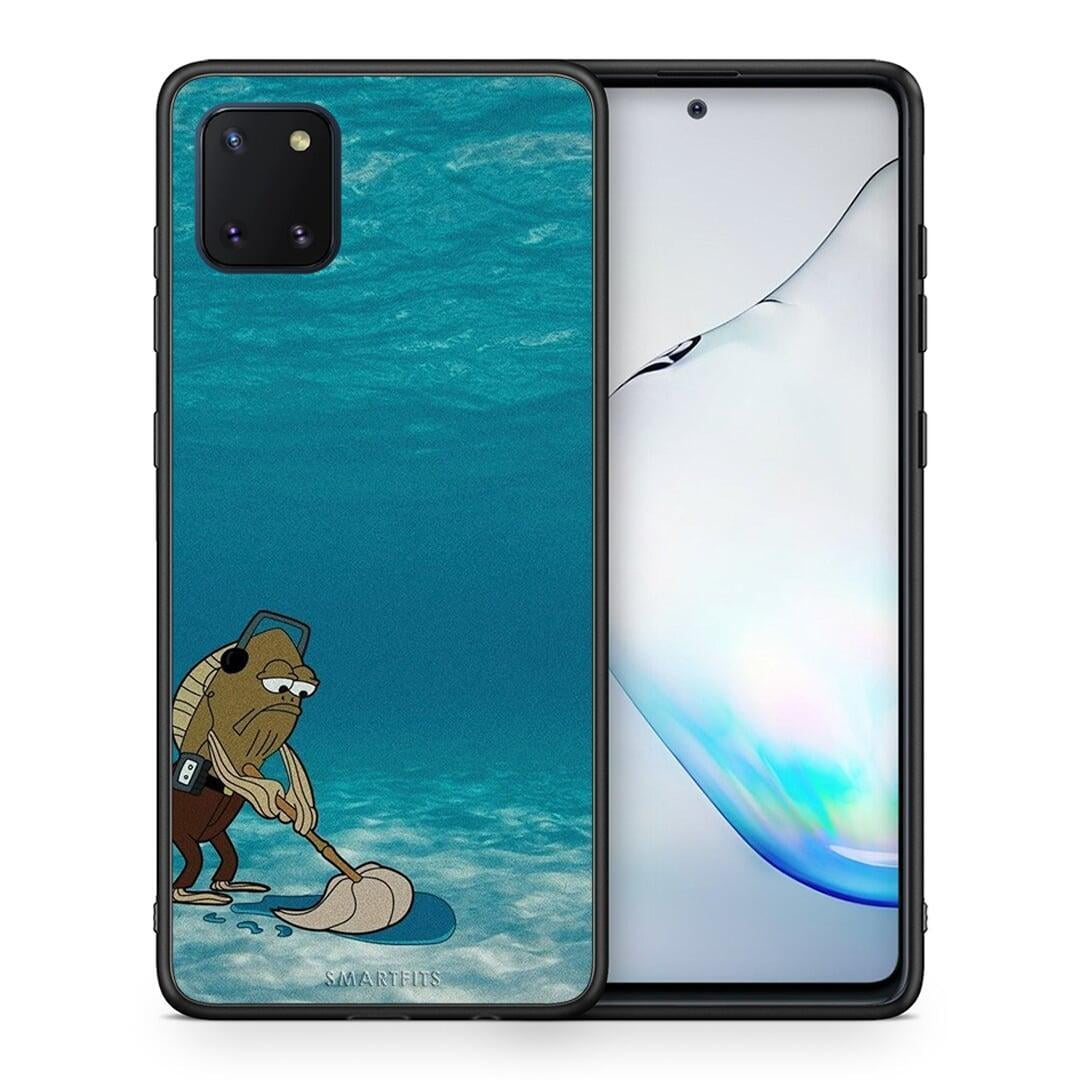 Θήκη Samsung Note 10 Lite Clean The Ocean από τη Smartfits με σχέδιο στο πίσω μέρος και μαύρο περίβλημα | Samsung Note 10 Lite Clean The Ocean case with colorful back and black bezels