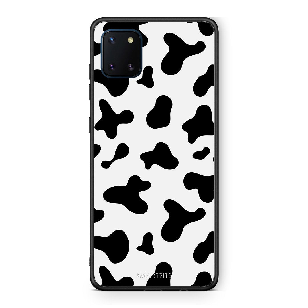Samsung Note 10 Lite Cow Print θήκη από τη Smartfits με σχέδιο στο πίσω μέρος και μαύρο περίβλημα | Smartphone case with colorful back and black bezels by Smartfits