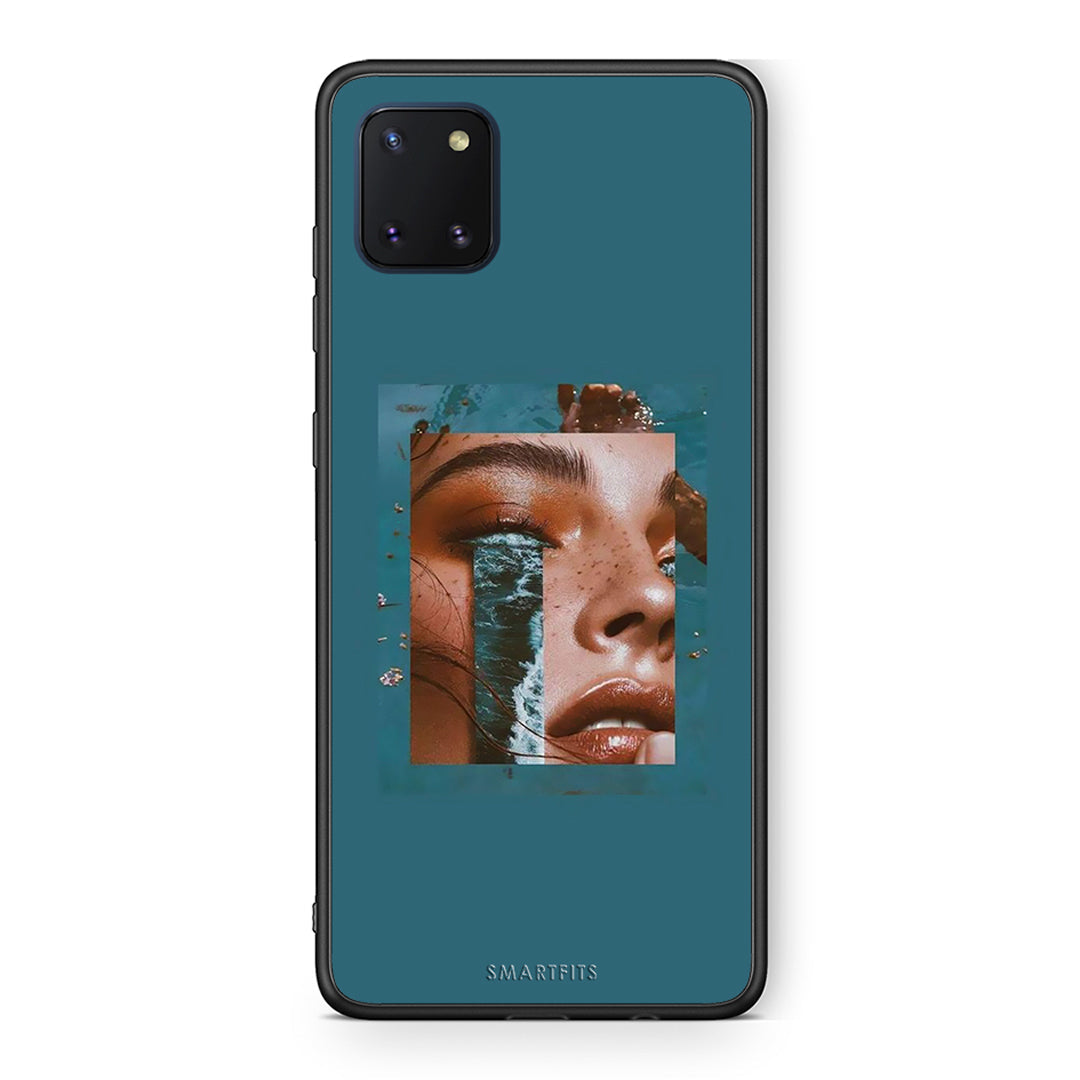 Samsung Note 10 Lite Cry An Ocean θήκη από τη Smartfits με σχέδιο στο πίσω μέρος και μαύρο περίβλημα | Smartphone case with colorful back and black bezels by Smartfits