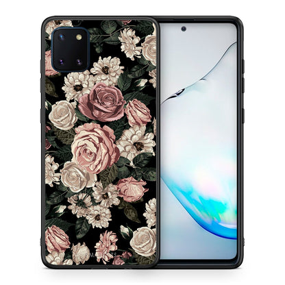 Θήκη Samsung Note 10 Lite Wild Roses Flower από τη Smartfits με σχέδιο στο πίσω μέρος και μαύρο περίβλημα | Samsung Note 10 Lite Wild Roses Flower case with colorful back and black bezels