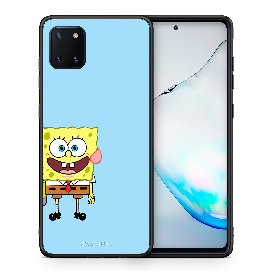 Θήκη Samsung Note 10 Lite Friends Bob από τη Smartfits με σχέδιο στο πίσω μέρος και μαύρο περίβλημα | Samsung Note 10 Lite Friends Bob case with colorful back and black bezels