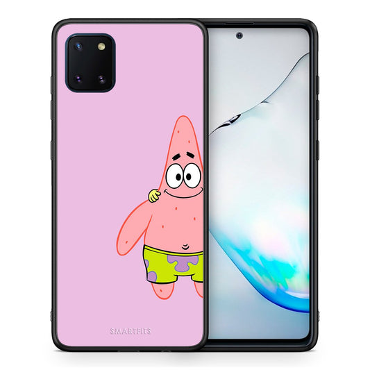 Θήκη Samsung Note 10 Lite  Friends Patrick από τη Smartfits με σχέδιο στο πίσω μέρος και μαύρο περίβλημα | Samsung Note 10 Lite  Friends Patrick case with colorful back and black bezels