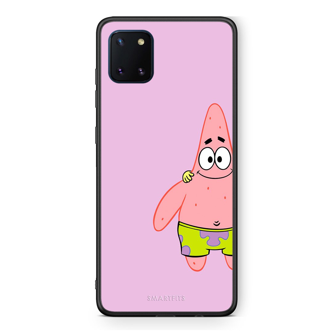 Samsung Note 10 Lite  Friends Patrick θήκη από τη Smartfits με σχέδιο στο πίσω μέρος και μαύρο περίβλημα | Smartphone case with colorful back and black bezels by Smartfits