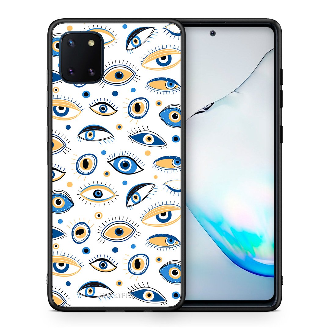 Θήκη Samsung Note 10 Lite Ftou Ftou από τη Smartfits με σχέδιο στο πίσω μέρος και μαύρο περίβλημα | Samsung Note 10 Lite Ftou Ftou case with colorful back and black bezels