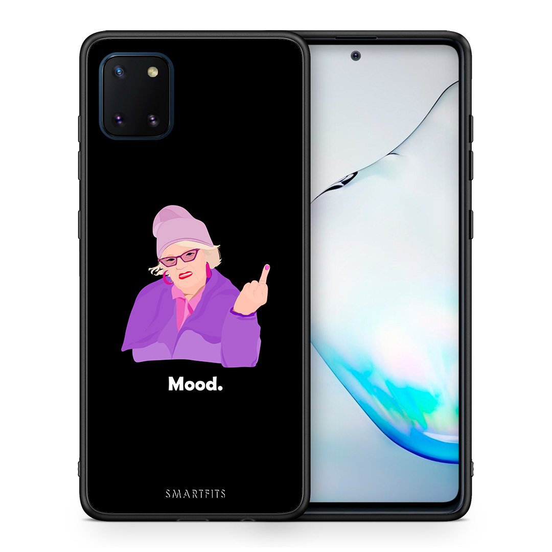 Θήκη Samsung Note 10 Lite Grandma Mood Black από τη Smartfits με σχέδιο στο πίσω μέρος και μαύρο περίβλημα | Samsung Note 10 Lite Grandma Mood Black case with colorful back and black bezels