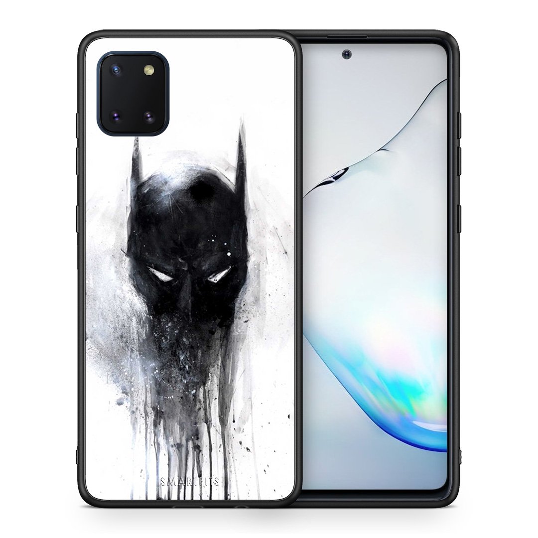 Θήκη Samsung Note 10 Lite Paint Bat Hero από τη Smartfits με σχέδιο στο πίσω μέρος και μαύρο περίβλημα | Samsung Note 10 Lite Paint Bat Hero case with colorful back and black bezels