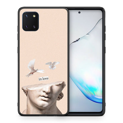 Θήκη Samsung Note 10 Lite In Love από τη Smartfits με σχέδιο στο πίσω μέρος και μαύρο περίβλημα | Samsung Note 10 Lite In Love case with colorful back and black bezels