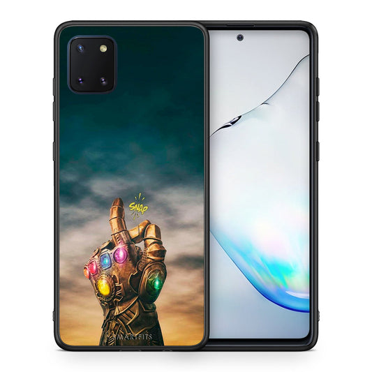 Θήκη Samsung Note 10 Lite Infinity Snap από τη Smartfits με σχέδιο στο πίσω μέρος και μαύρο περίβλημα | Samsung Note 10 Lite Infinity Snap case with colorful back and black bezels