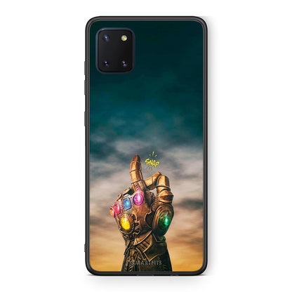 Samsung Note 10 Lite Infinity Snap θήκη από τη Smartfits με σχέδιο στο πίσω μέρος και μαύρο περίβλημα | Smartphone case with colorful back and black bezels by Smartfits