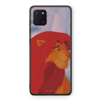 Samsung Note 10 Lite Lion Love 1 Θήκη Αγίου Βαλεντίνου από τη Smartfits με σχέδιο στο πίσω μέρος και μαύρο περίβλημα | Smartphone case with colorful back and black bezels by Smartfits