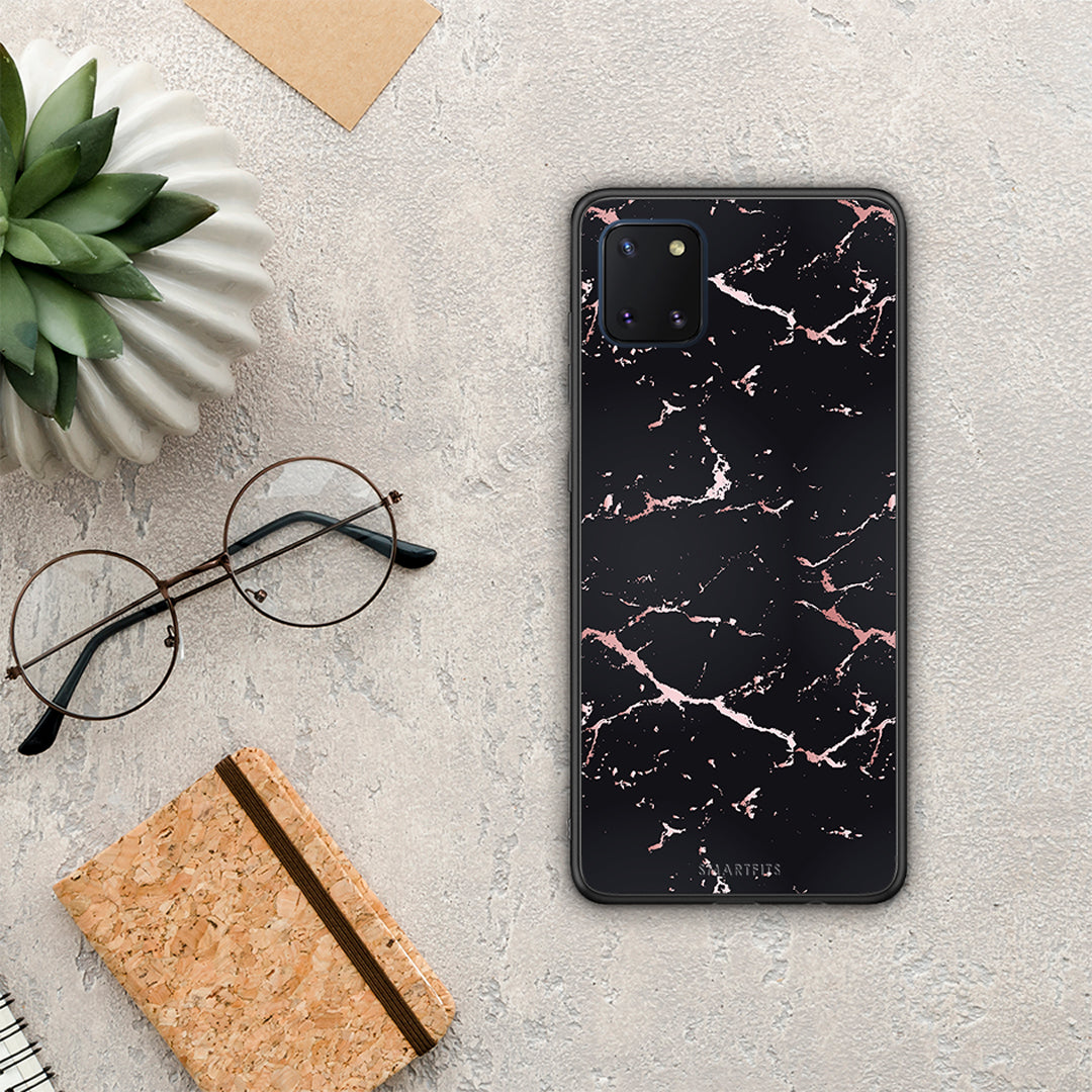Marble Black Rosegold - Samsung Galaxy Note 10 Lite θήκη