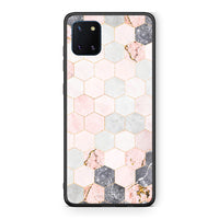 Thumbnail for 4 - Samsung Note 10 Lite Hexagon Pink Marble case, cover, bumper