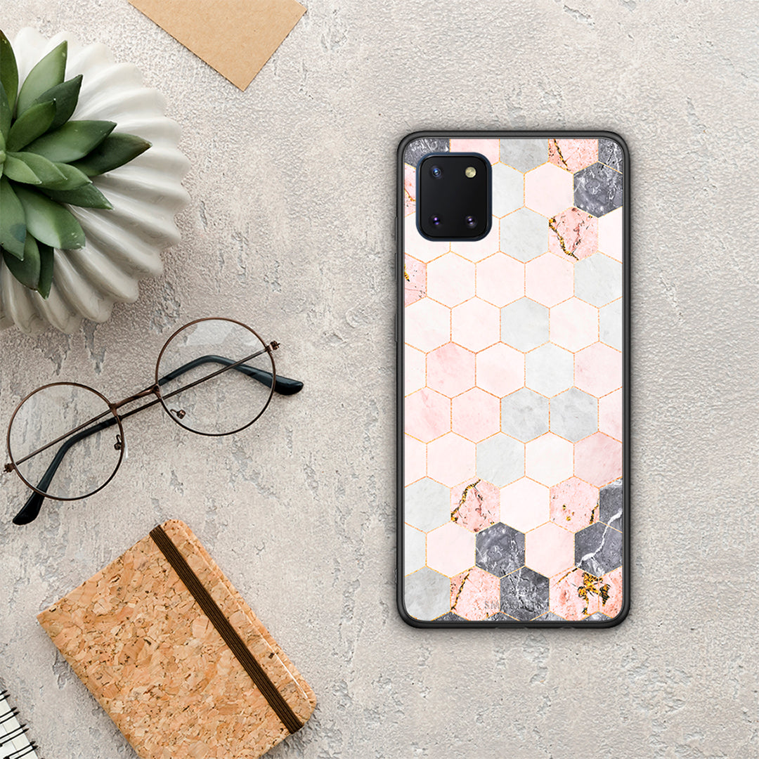 Marble Hexagon Pink - Samsung Galaxy Note 10 Lite θήκη
