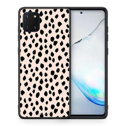 Θήκη Samsung Note 10 Lite New Polka Dots από τη Smartfits με σχέδιο στο πίσω μέρος και μαύρο περίβλημα | Samsung Note 10 Lite New Polka Dots case with colorful back and black bezels