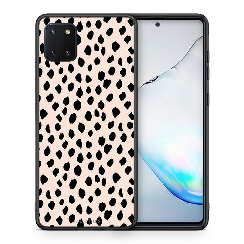 Θήκη Samsung Note 10 Lite New Polka Dots από τη Smartfits με σχέδιο στο πίσω μέρος και μαύρο περίβλημα | Samsung Note 10 Lite New Polka Dots case with colorful back and black bezels