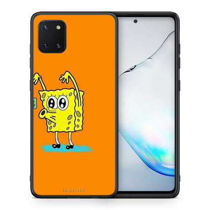 Θήκη Αγίου Βαλεντίνου Samsung Note 10 Lite No Money 2 από τη Smartfits με σχέδιο στο πίσω μέρος και μαύρο περίβλημα | Samsung Note 10 Lite No Money 2 case with colorful back and black bezels
