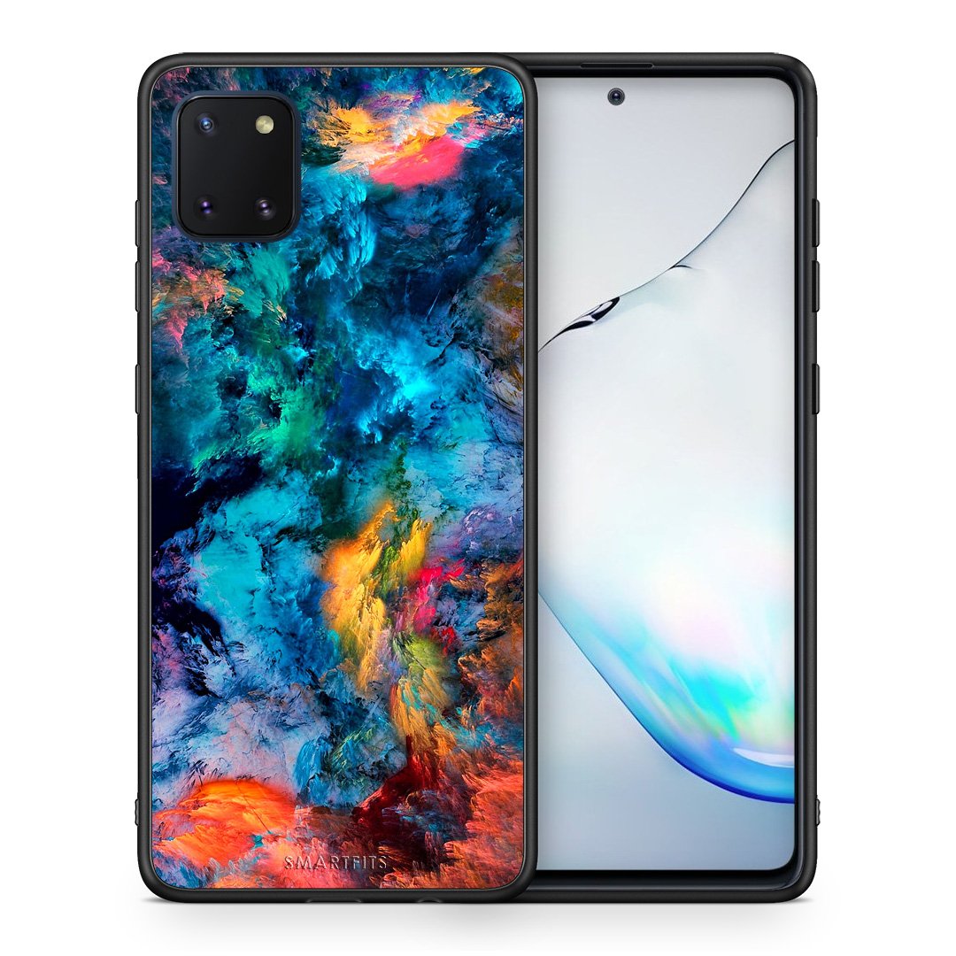 Θήκη Samsung Note 10 Lite Crayola Paint από τη Smartfits με σχέδιο στο πίσω μέρος και μαύρο περίβλημα | Samsung Note 10 Lite Crayola Paint case with colorful back and black bezels