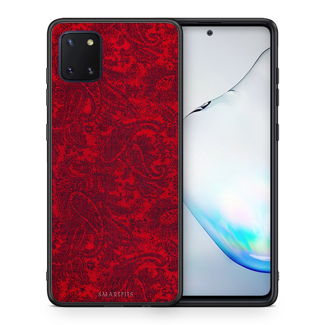 Θήκη Samsung Note 10 Lite Paisley Cashmere από τη Smartfits με σχέδιο στο πίσω μέρος και μαύρο περίβλημα | Samsung Note 10 Lite Paisley Cashmere case with colorful back and black bezels