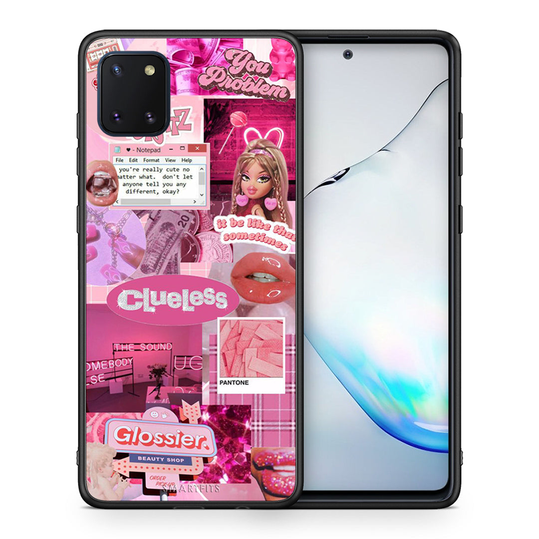Θήκη Αγίου Βαλεντίνου Samsung Note 10 Lite Pink Love από τη Smartfits με σχέδιο στο πίσω μέρος και μαύρο περίβλημα | Samsung Note 10 Lite Pink Love case with colorful back and black bezels