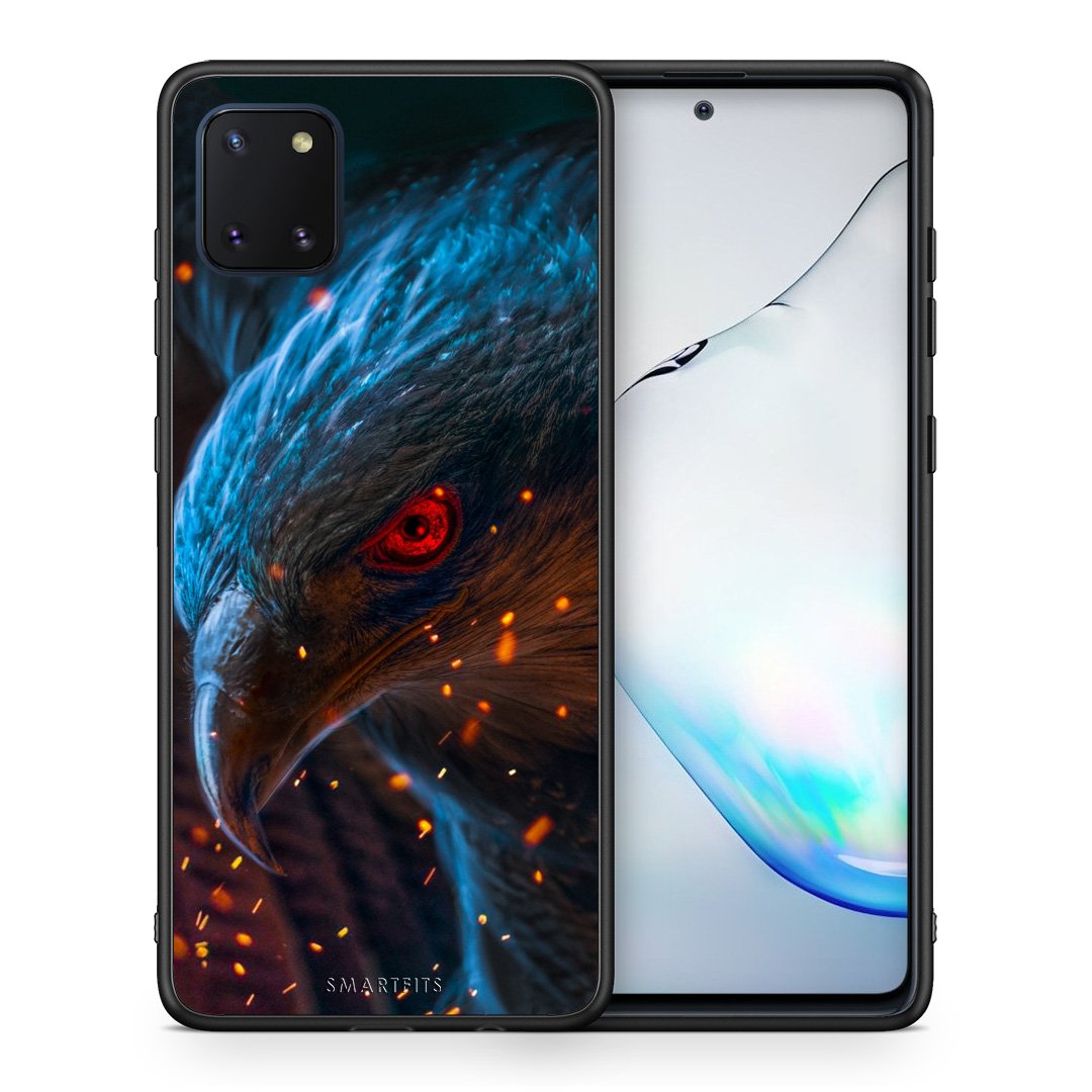 Θήκη Samsung Note 10 Lite Eagle PopArt από τη Smartfits με σχέδιο στο πίσω μέρος και μαύρο περίβλημα | Samsung Note 10 Lite Eagle PopArt case with colorful back and black bezels